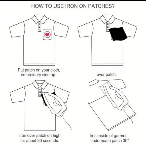 Bright color mushroom iron on patch Hippie vibes - Picture 2 of 4